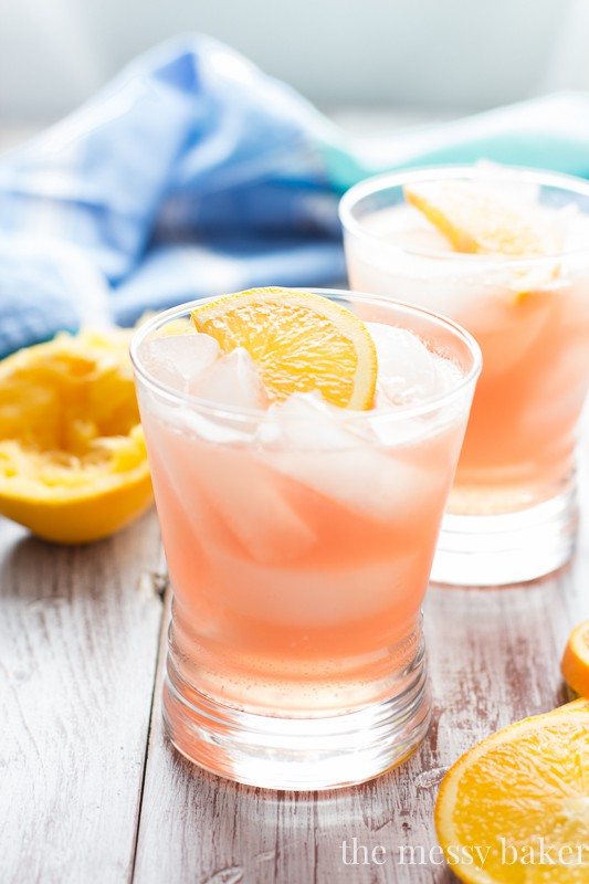 Cranberry Orange Crush Cocktail | www.themessybakerblog.com