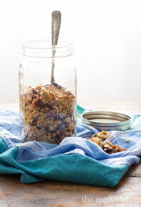 Cranberry Orange Granola | www.themessybakerblog.com