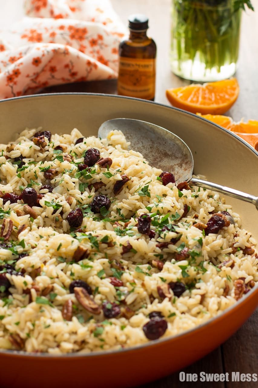 Cranberry-Orange Rice Pilaf with Toasted Pecans