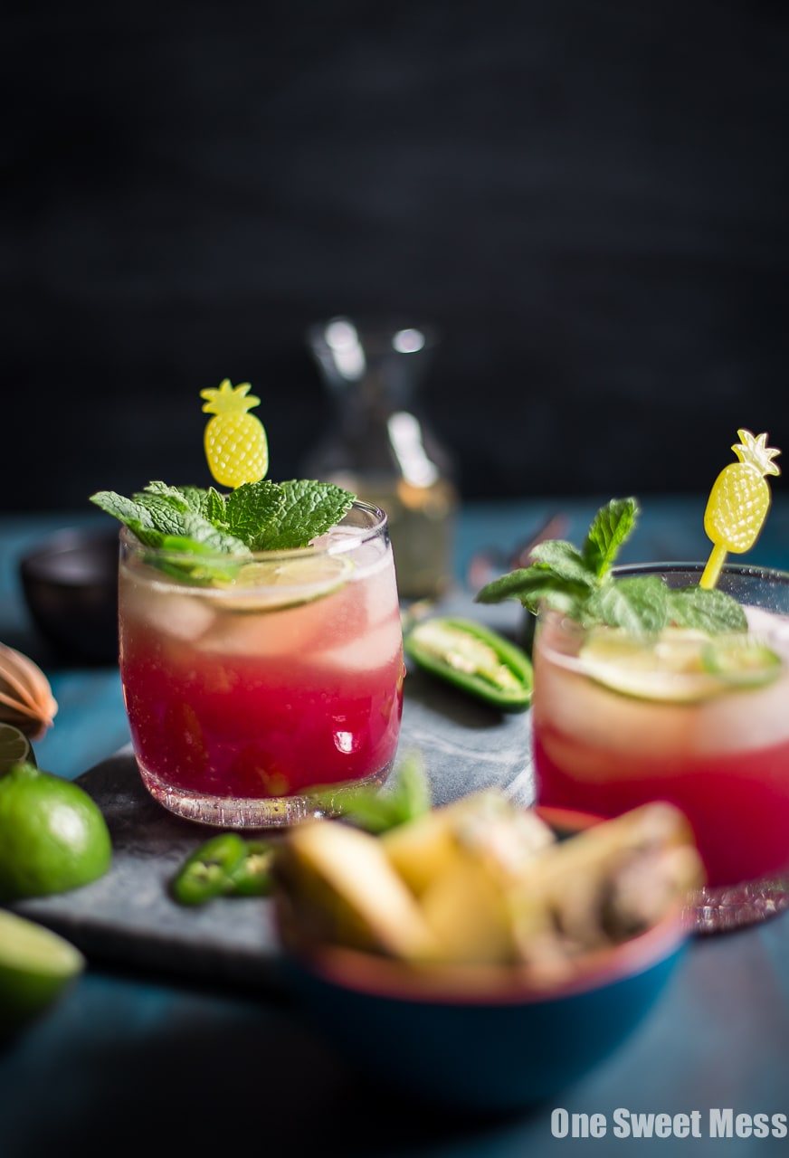 Cranberry Pineapple Jalapeno Margarita