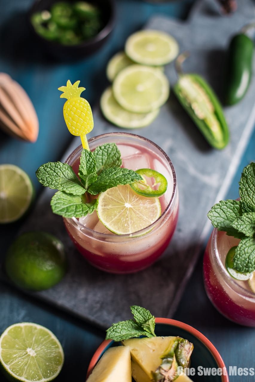 Cranberry Pineapple Jalapeno Margarita