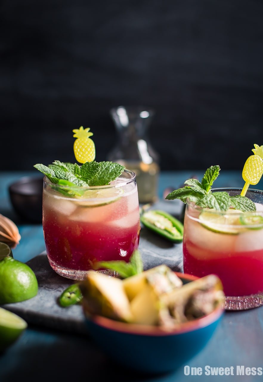 Cranberry Pineapple Jalapeño Margarita