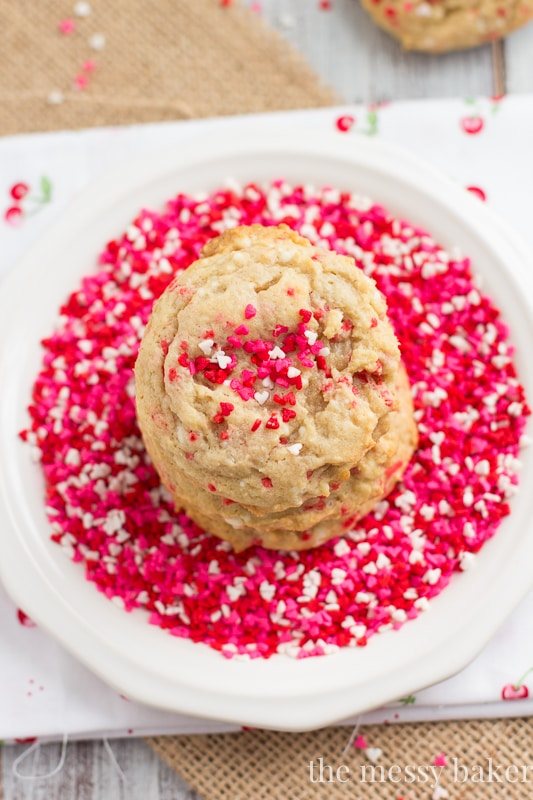 Cream Cheese Funfetti Cookies from www.themessybakerblog.com