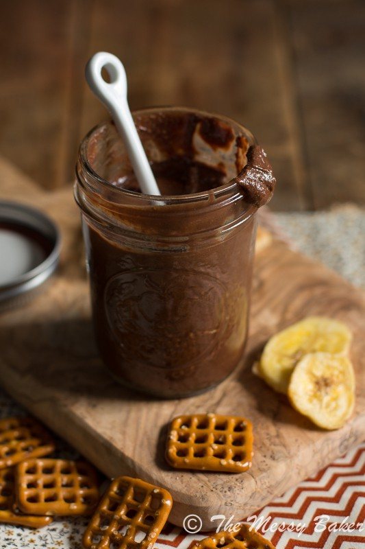 Homemade Dark Chocolate Peanut Butter | www.themessybakerblog.com-8322