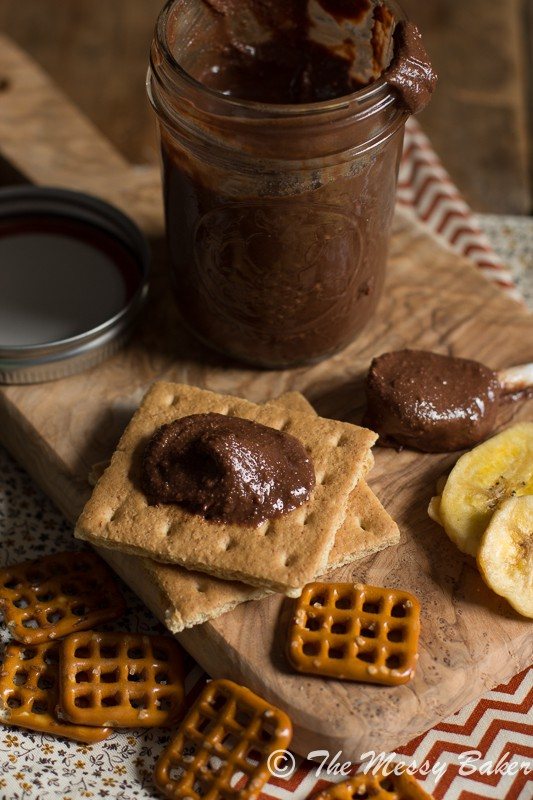 Homemade Dark Chocolate Peanut Butter | www.themessybakerblog.com-8325
