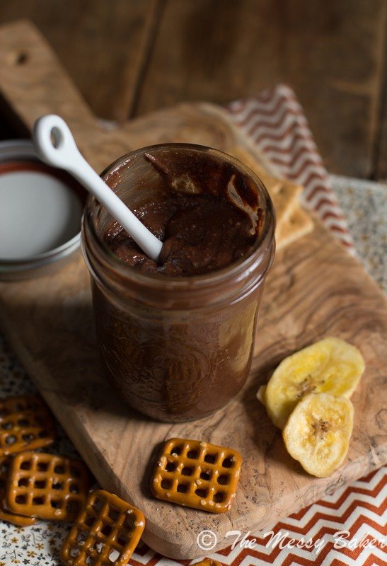 Homemade Dark Chocolate Peanut Butter | www.themessybakerblog.com-8317