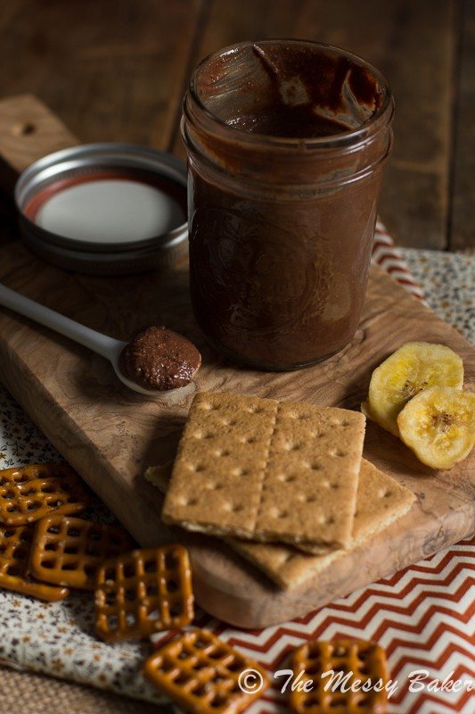 Homemade Dark Chocolate Peanut Butter | www.themessybakerblog.com-8316