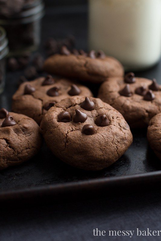 Double Chocolate Chip Cookies {For Two}