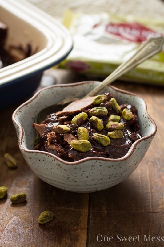Earl Grey Brownie Pudding