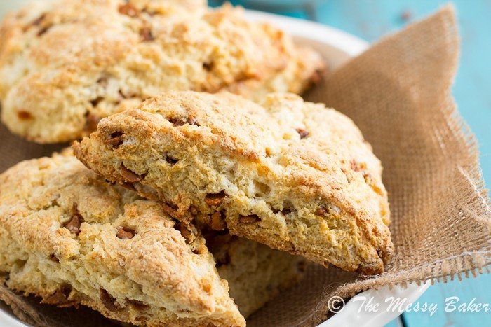 Eggnog Cinnamon Chip Scones