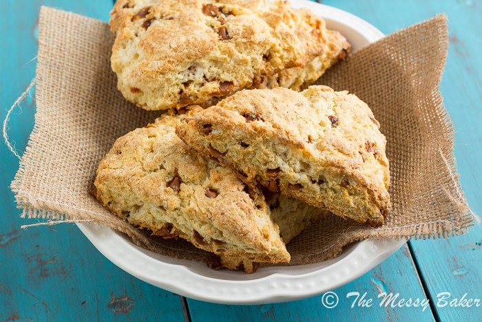 Eggnog Cinnamon Chip Scones