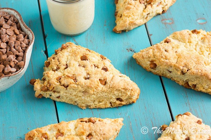 Eggnog Cinnamon Chip Scones