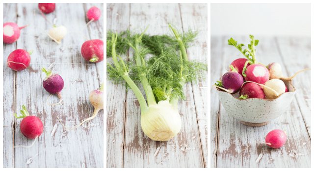 Fennel & Radish Salad with Cherry-Balsamic Vinaigrette | www.themessybakerblog.com