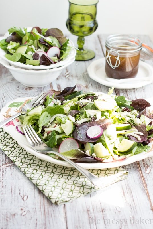 Fennel & Radish Salad with Cherry-Balsamic Vinaigrette