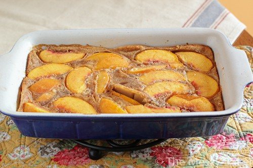 Fresh Peach Clafoutis