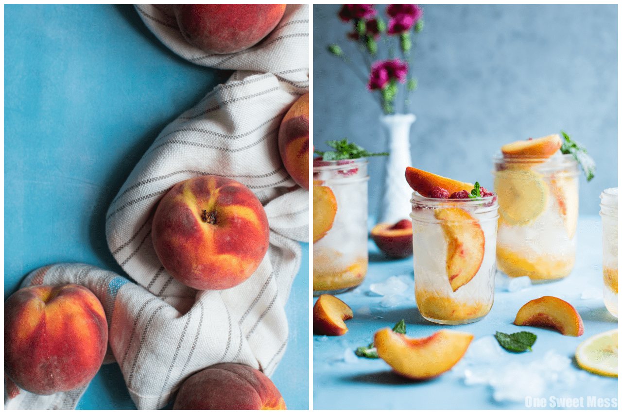 Fresh Peach Crush Cocktail