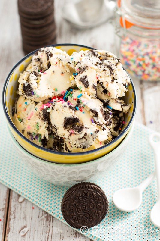 Funfetti Cake Batter Oreo Ice Cream | www.themessybakerblog.com-8980