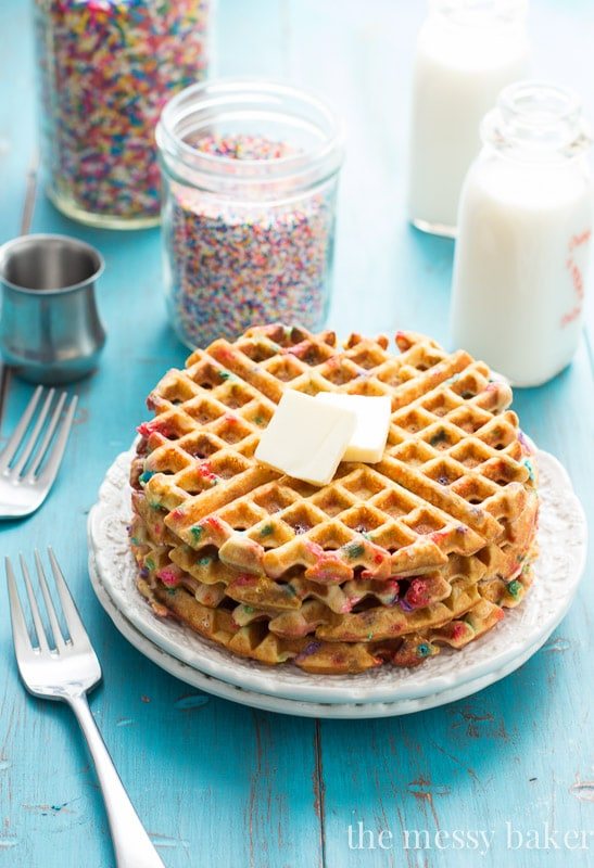 Funfetti Waffles {Gluten- and Dairy-Free}