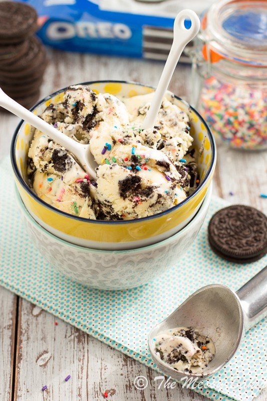Funfetti Cake Batter Oreo Ice Cream