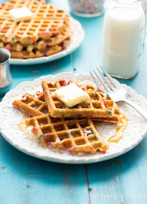 Funfetti Waffles {Gluten- and Dairy-Free}