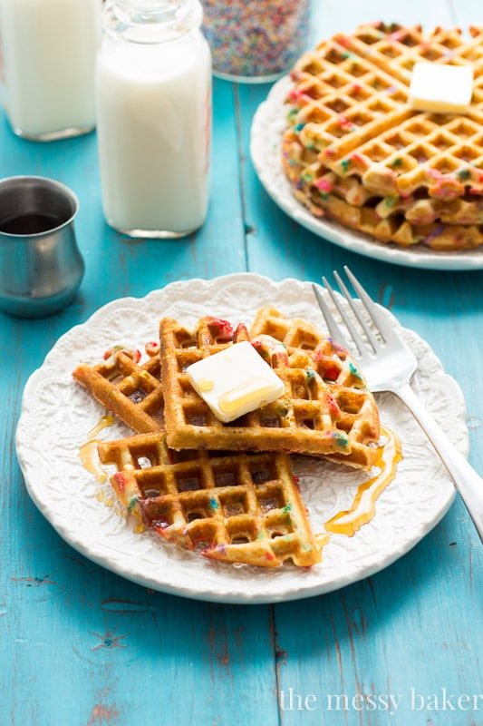 Funfetti Waffles {Gluten- and Dairy-Free}