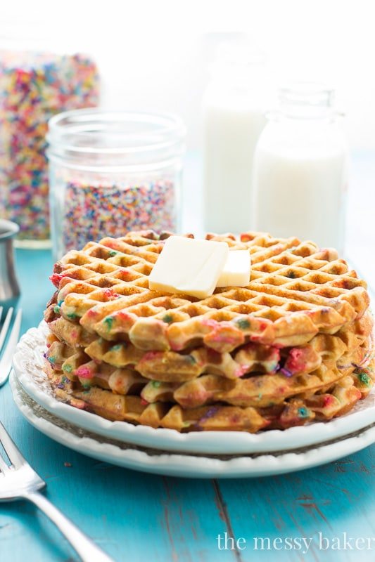 Funfetti Waffles {Gluten- and Dairy-Free}