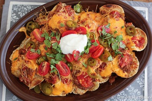 Loaded Nachos with Homemade Chili Sauce