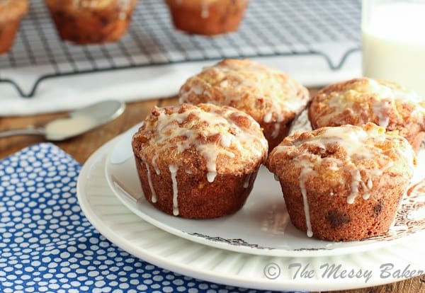 Glazed Snickerdoodle Muffins