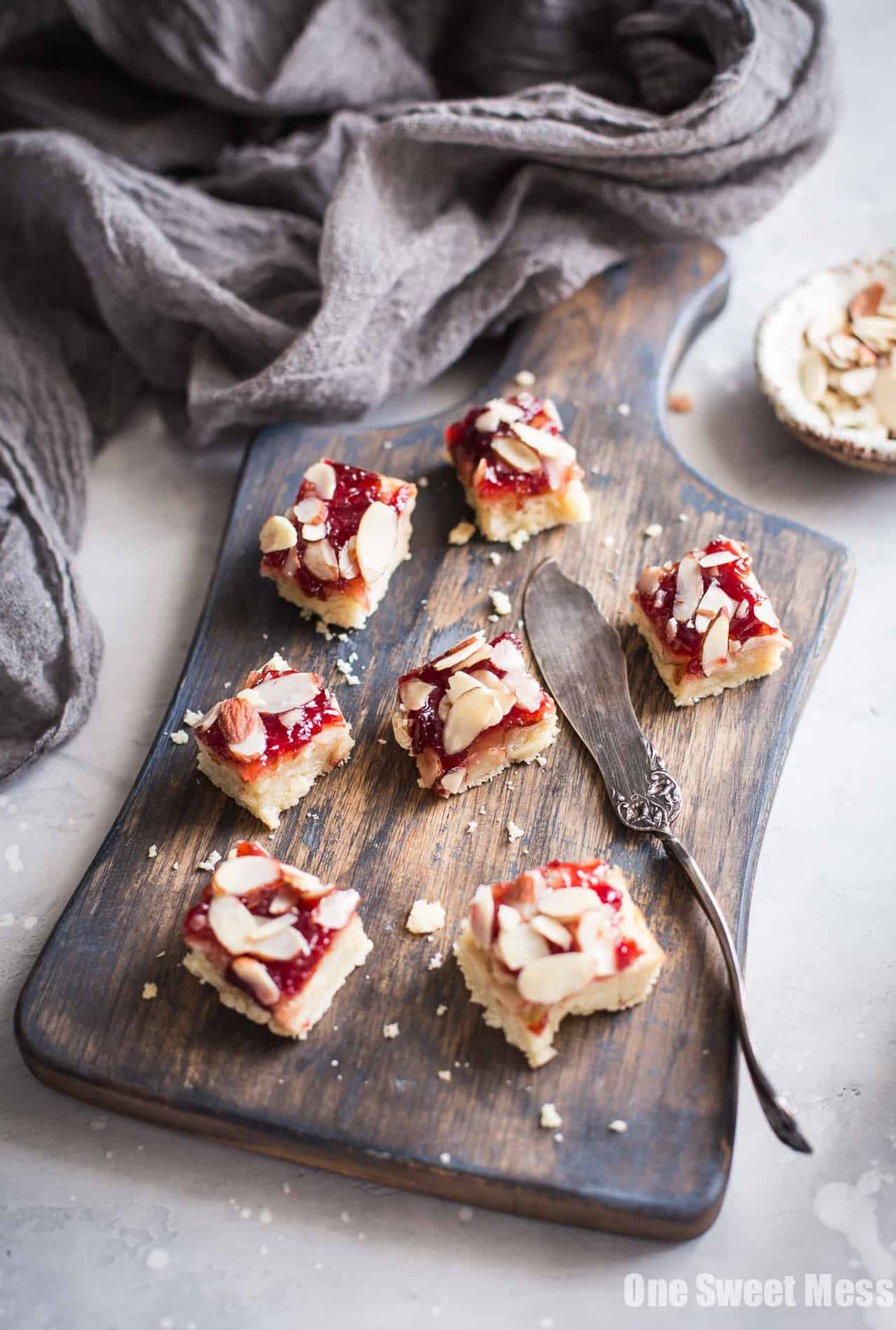 Gluten-Free Cherry Almond Shortbread Bars