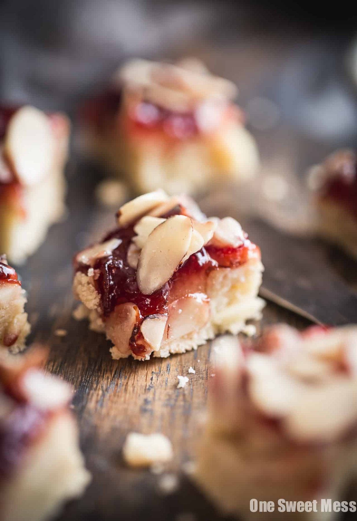 Gluten-Free Cherry Almond Shortbread Bars