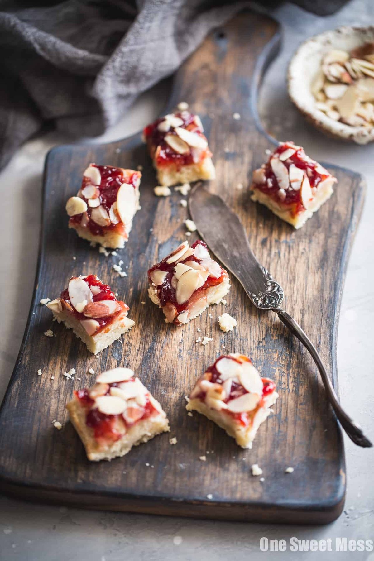 Gluten-Free Cherry Almond Shortbread Bars