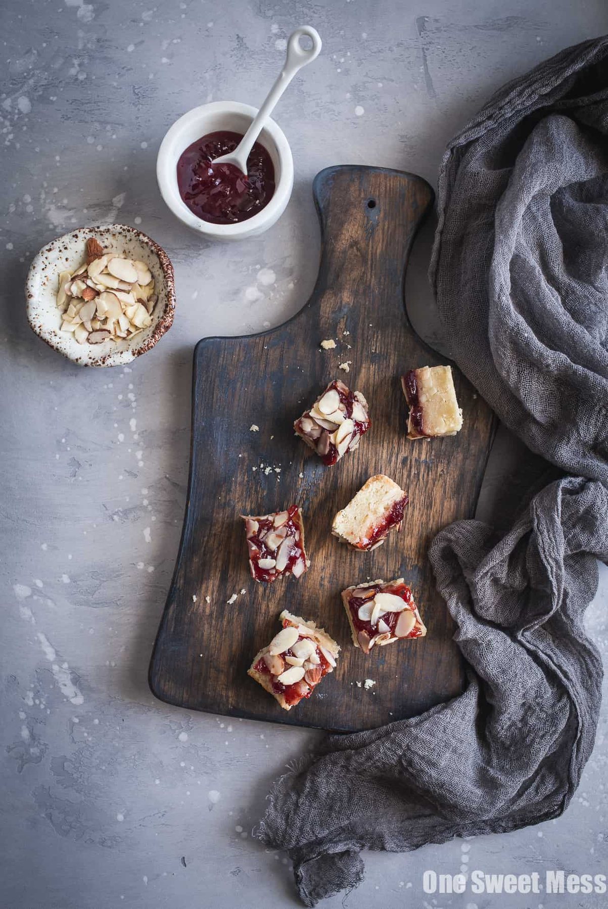Gluten-Free Cherry Almond Shortbread Bars