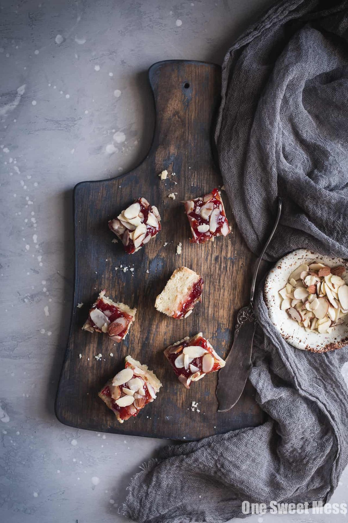 Gluten-Free Cherry Almond Shortbread Bars
