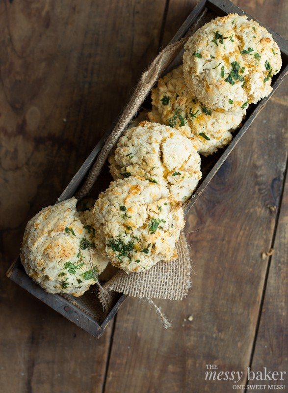 Gluten-Free Chesapeake Cheddar Bay Biscuits | www.themessybakerblog.com