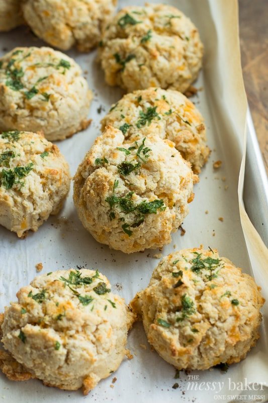 Gluten-Free Chesapeake Cheddar Bay Biscuits | www.themessybakerblog.com