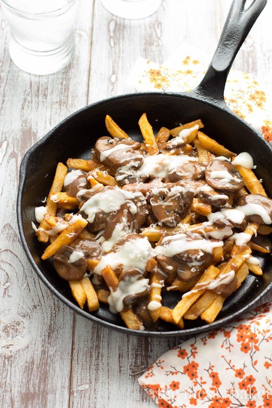 Gluten-Free Mushroom Swiss Poutine