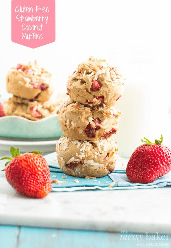 Gluten-Free Strawberry Coconut Muffins