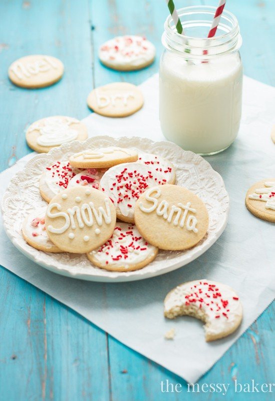 Gluten-Free Sugar Cookies with Peppermint Buttercream | www.themessybakerblog.com