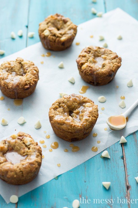 Gluten-Free White Chocolate Pumpkin Cookie Cups