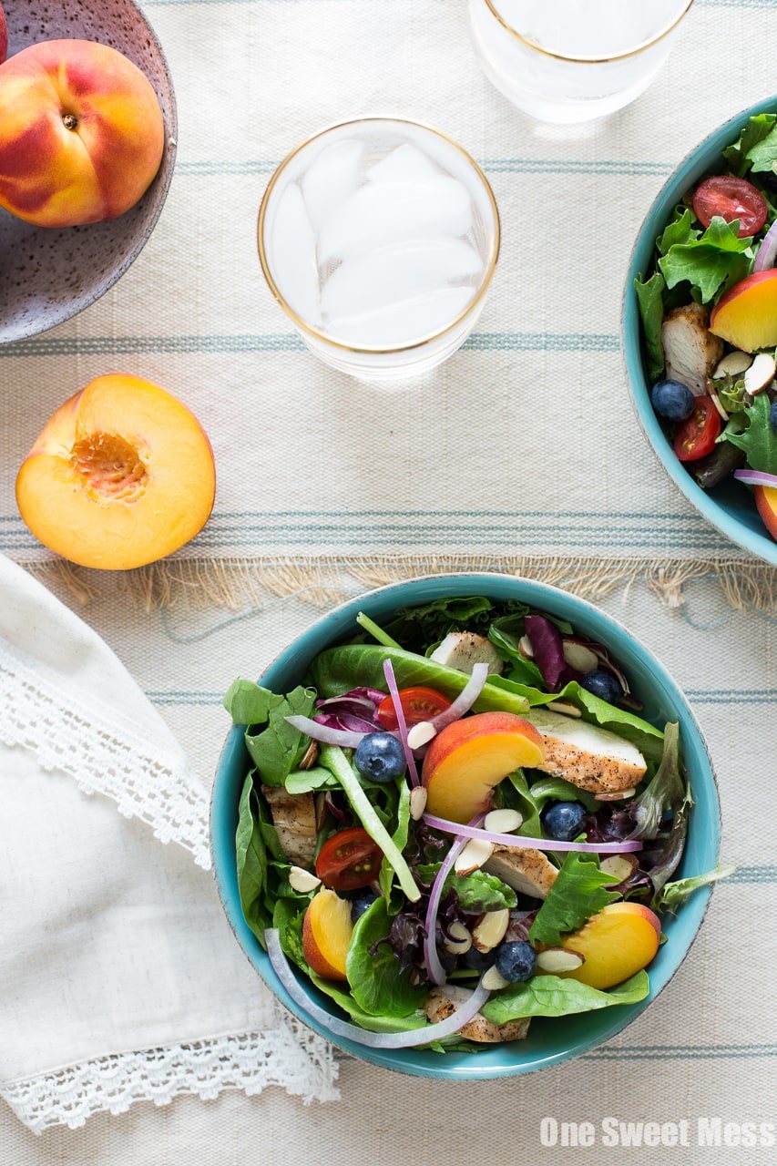 Grilled Chicken & Peach Salad