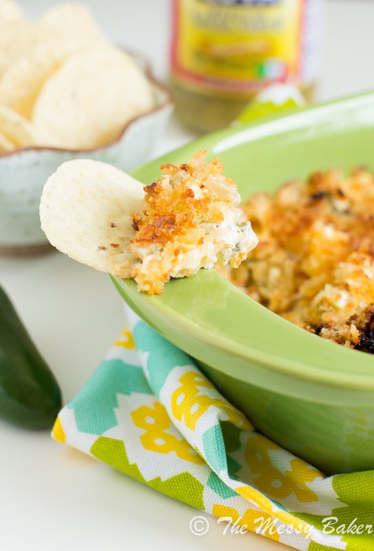 Grilled Jalapeno Popper Dip | www.themessybakerblog.com -8451