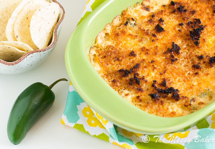 Grilled Jalapeno Popper Dip | www.themessybakerblog.com -8445