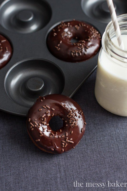 Healthy Mocha Donuts with Mocha Glaze