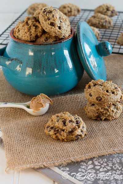 Healthy Peanut Butter Banana Cookies | www.themessybakerblog.com -6691