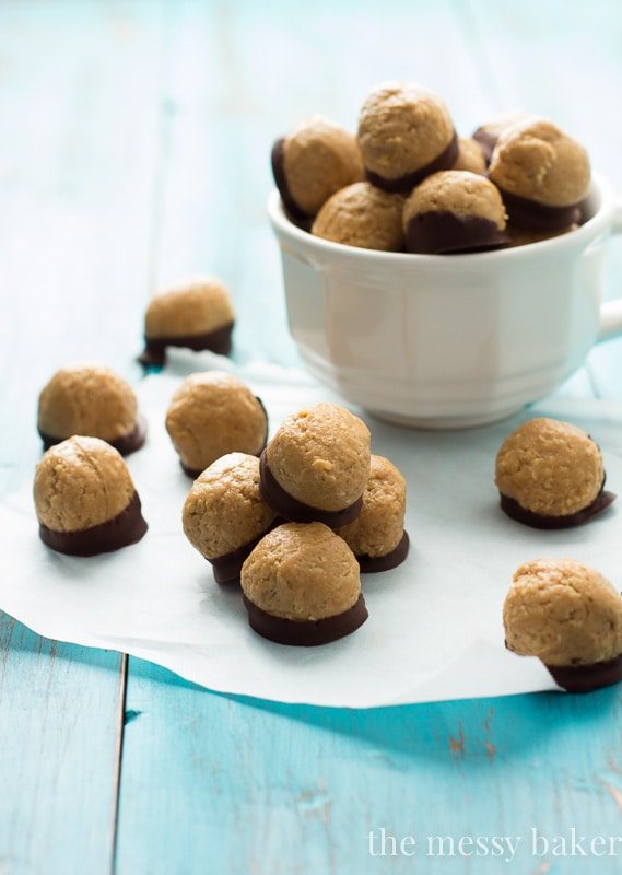 Healthy Peanut Butter Buckeyes