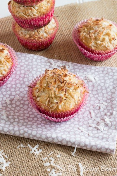 Healthy Pina Colada Muffins