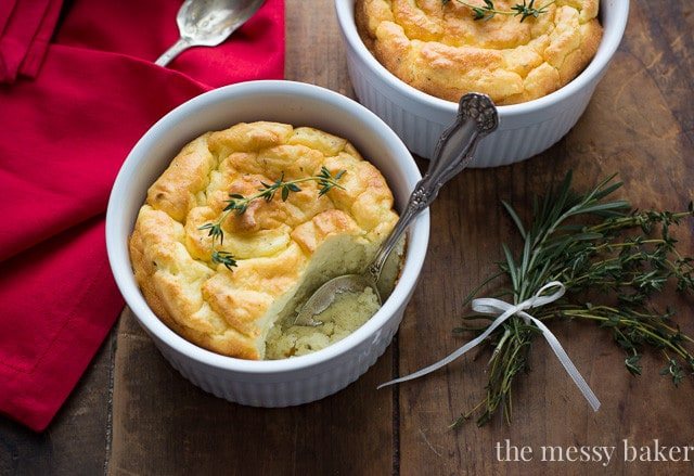 Herb & Cheese Potato Soufflés