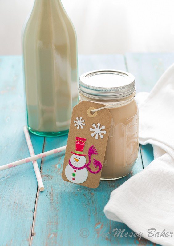 Homemade Caramel Bailey's Irish Cream from www.themessybakerblog.com