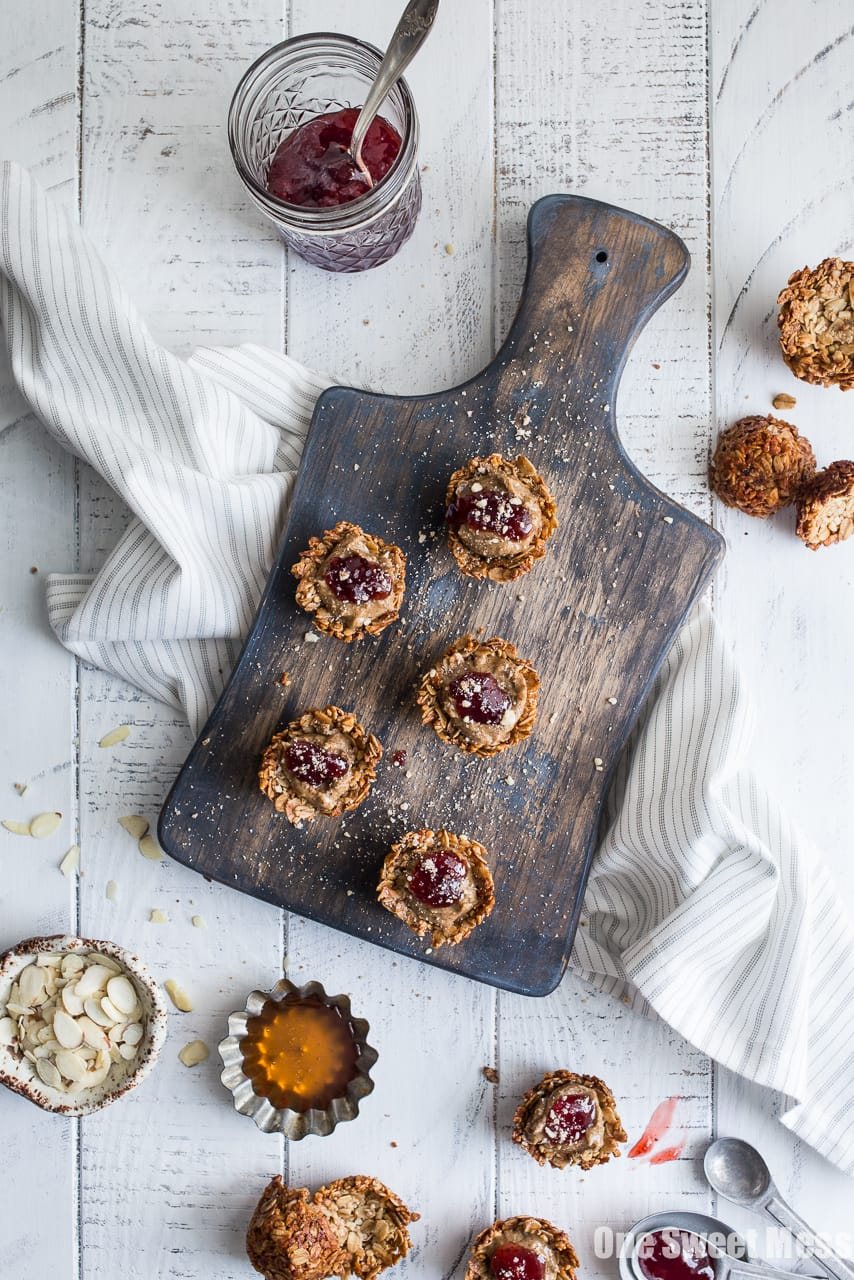 Honey Almond Butter Mini Granola Cups {Gluten-Free}