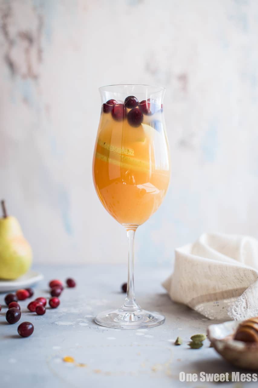 Honey Pear Cardamom Sangria